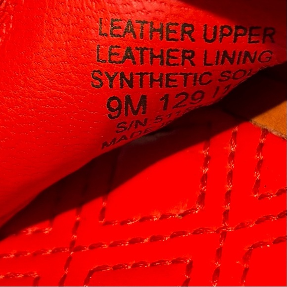 TORY BURCH Sz 9 Orange Espadrille Slides Slip On With a Block Heel - Picture 12 of 12